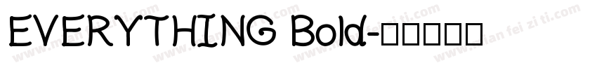 EVERYTHING Bold字体转换